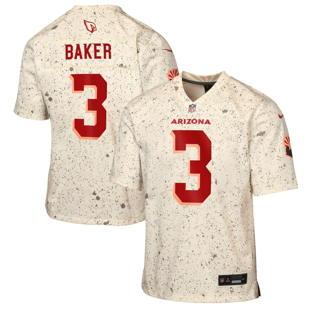 Nike Budda Baker Arizona Cardinals Youth 2025 Rivalries Collection Game Jersey Natural