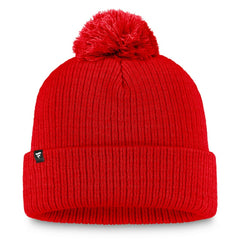 Calgary Flames Fanatics Women's Cuffed Knit Hat with Pom - Red - NHL 202682321