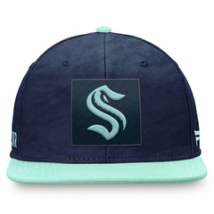 Seattle Kraken Fanatics Authentic Pro Rink Snapback Hat - Deep Sea Blue/Light Blue - NHL 202682652