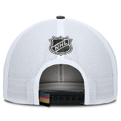 Vegas Golden Knights Fanatics Authentic Pro Rink Adjustable Trucker Hat - Black/White - NHL 202682666