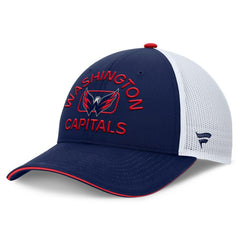 Washington Capitals Fanatics Authentic Pro Rink Adjustable Trucker Hat - Navy/White - NHL 202682671