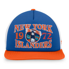 New York Islanders Fanatics Heritage Foam Front Adjustable Trucker Hat - Royal - NHL 202682798