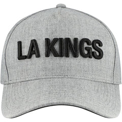 Los Angeles Kings Fanatics Elements A-Frame Leather Strapback Hat - Heather Gray - NHL 202682850