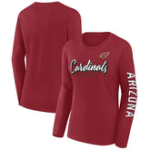 Fanatics Arizona Cardinals Women's Cheerleader Long Sleeve T-Shirt Cardinal