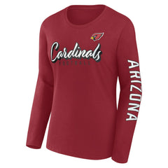 Fanatics Arizona Cardinals Women's Cheerleader Long Sleeve T-Shirt Cardinal