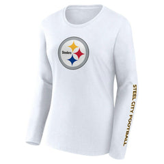 Fanatics Pittsburgh Steelers Women's Long Sleeve T-Shirt White