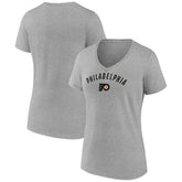 Philadelphia Flyers Fanatics Women's V-Neck T-Shirt - Gray - NHL 202683615