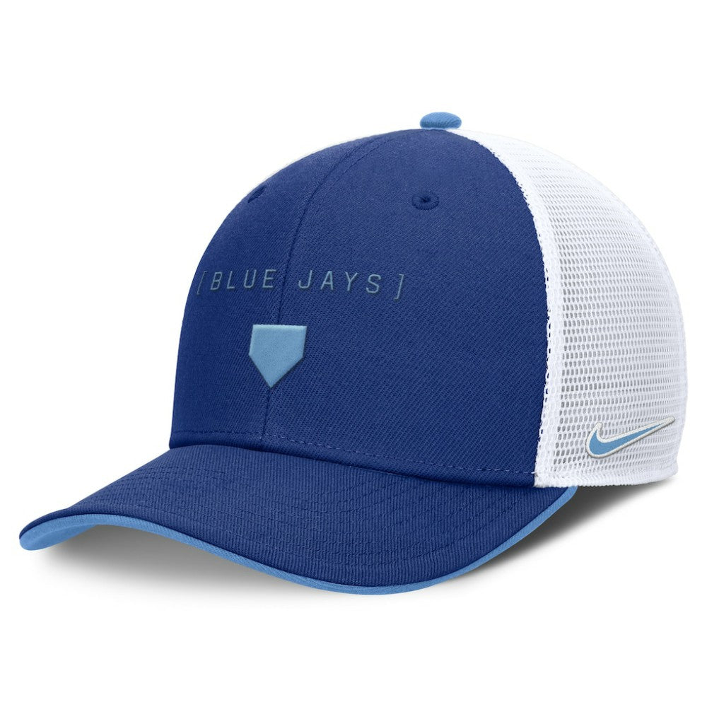 Toronto Blue Jays Nike Rise Diamond Plate Performance Trucker Flex Hat - Royal - Nike Sale