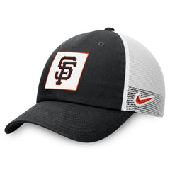 San Francisco Giants Nike Rise Adjustable Trucker Hat - Black - Nike on Sale