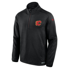 Calgary Flames Fanatics Authentic Pro Rink Quarter-Zip Top - Black - NHL 202684903