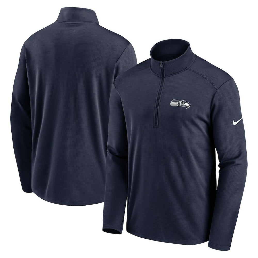 Nike Seattle Seahawks Pacer Half-Zip Pullover College Navy