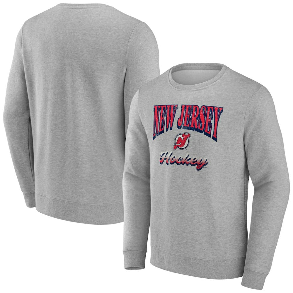 New Jersey Devils Fanatics Light the Candle Fleece Pullover Sweatshirt - Gray - NHL 202685655