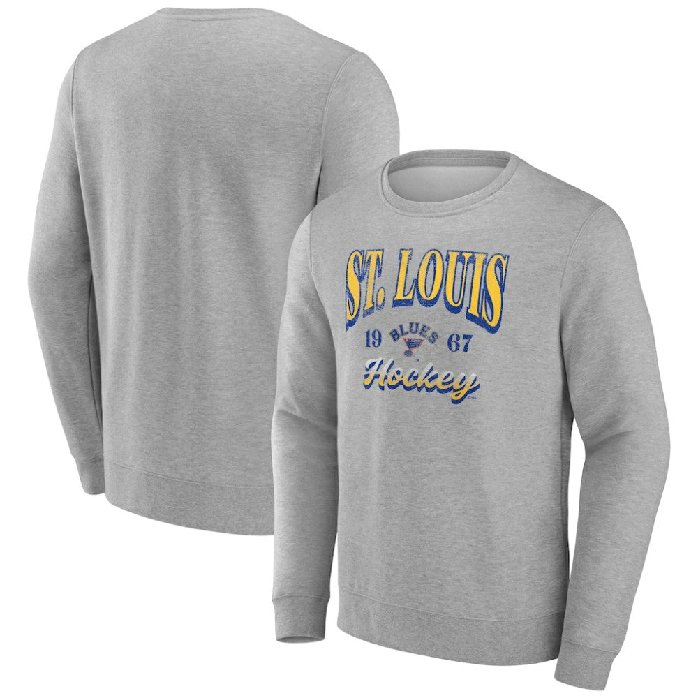 Fanatics St. Louis Blues Gray Nimbus Fleece Pullover Sweatshirt - NHL 202685659
