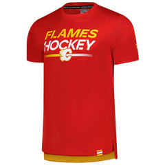 Calgary Flames Fanatics Authentic Pro Tech T-Shirt - Red - NHL 202687628