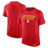 Calgary Flames Fanatics Authentic Pro Rink Tech T-Shirt - Red - NHL 202687801