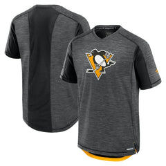 Pittsburgh Penguins Fanatics Authentic Pro Rink Performance T-Shirt - Heather Charcoal - NHL 202687823