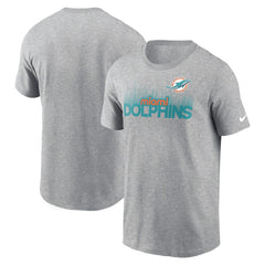 Nike Miami Dolphins Local Essential T-Shirt Heather Gray