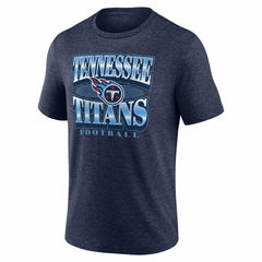 Fanatics Tennessee Titans Extreme Tackle Tri-Blend T-Shirt Heather Navy