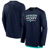 Seattle Kraken Fanatics Authentic Pro Tech Long Sleeve T-Shirt - Deep Sea Blue - NHL 202688387