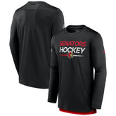 Ottawa Senators Fanatics Authentic Pro Tech Long Sleeve T-Shirt - Black - NHL 202688397