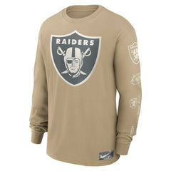 Nike Las Vegas Raiders Essential Statement Max90 Long Sleeve T-Shirt Tan