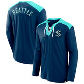 Seattle Kraken Fanatics Iconic Exclusive Long Sleeve T-Shirt - Deep Sea Blue - NHL 202688638