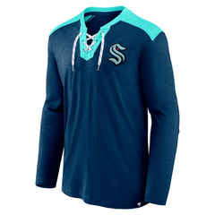 Seattle Kraken Fanatics Iconic Exclusive Long Sleeve T-Shirt - Deep Sea Blue - NHL 202688638
