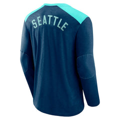 Seattle Kraken Fanatics Iconic Exclusive Long Sleeve T-Shirt - Deep Sea Blue - NHL 202688638