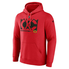 Chicago Blackhawks Fanatics Fleece Pullover Hoodie - Red - NHL 202689007