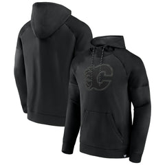 Calgary Flames Fanatics Black Ice Defender Raglan Pullover Hoodie - NHL 202689248