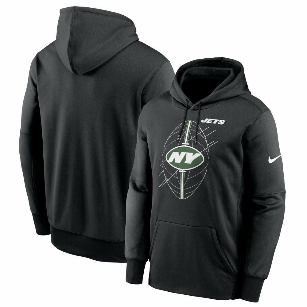 Nike New York Jets Performance Fleece Pullover Hoodie Black