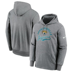 Nike Jacksonville Jaguars Performance Fleece Pullover Hoodie Heather Gray