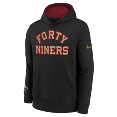 Nike San Francisco 49ers Youth 2025 Rivalries Collection Club Hoodie Black