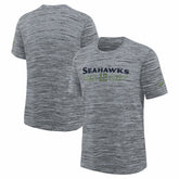 Nike Seattle Seahawks Youth 2025 Rivalries Collection Sideline Velocity Dri-FIT T-Shirt Wolf Gray