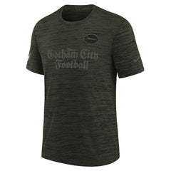 Nike New York Jets Youth 2025 Rivalries Collection Sideline Velocity Dri-FIT T-Shirt Gotham Green