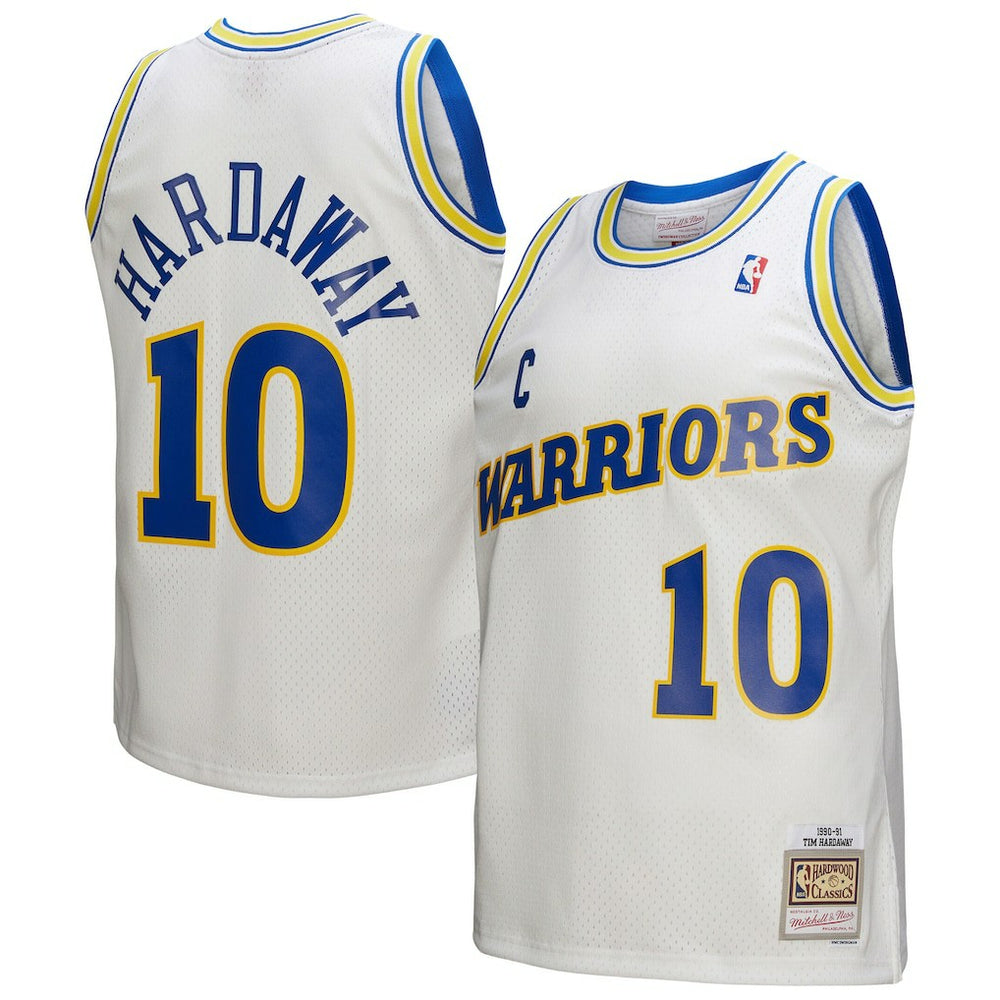 Tim Hardaway Golden State Warriors Hardwood Classics 1990/91 Swingman Jersey for sale White | Mitchell & Ness outlet