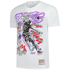 Vince Carter Toronto Raptors Hardwood Classics Chalked Up T-Shirt White | Mitchell & Ness online