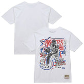 Allen Iverson Philadelphia 76ers Hardwood Classics Chalked Up T-Shirt White | Mitchell & Ness US