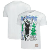 Kevin Garnett Minnesota Timberwolves Hardwood Classics Chalked Up T-Shirt White | Mitchell & Ness online