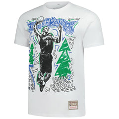 Kevin Garnett Minnesota Timberwolves Hardwood Classics Chalked Up T-Shirt White | Mitchell & Ness online