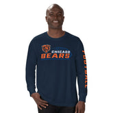 Chicago Bears Starter Half Time Long Sleeve T-Shirt Navy