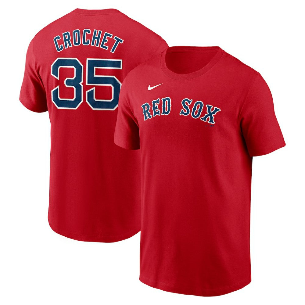 Garrett Crochet Boston Red Sox Nike Fuse Name & Number T-Shirt - Red - Nike Discount