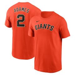 Willy Adames San Francisco Giants Nike Fuse Name & Number T-Shirt - Orange - Nike Lifestyle