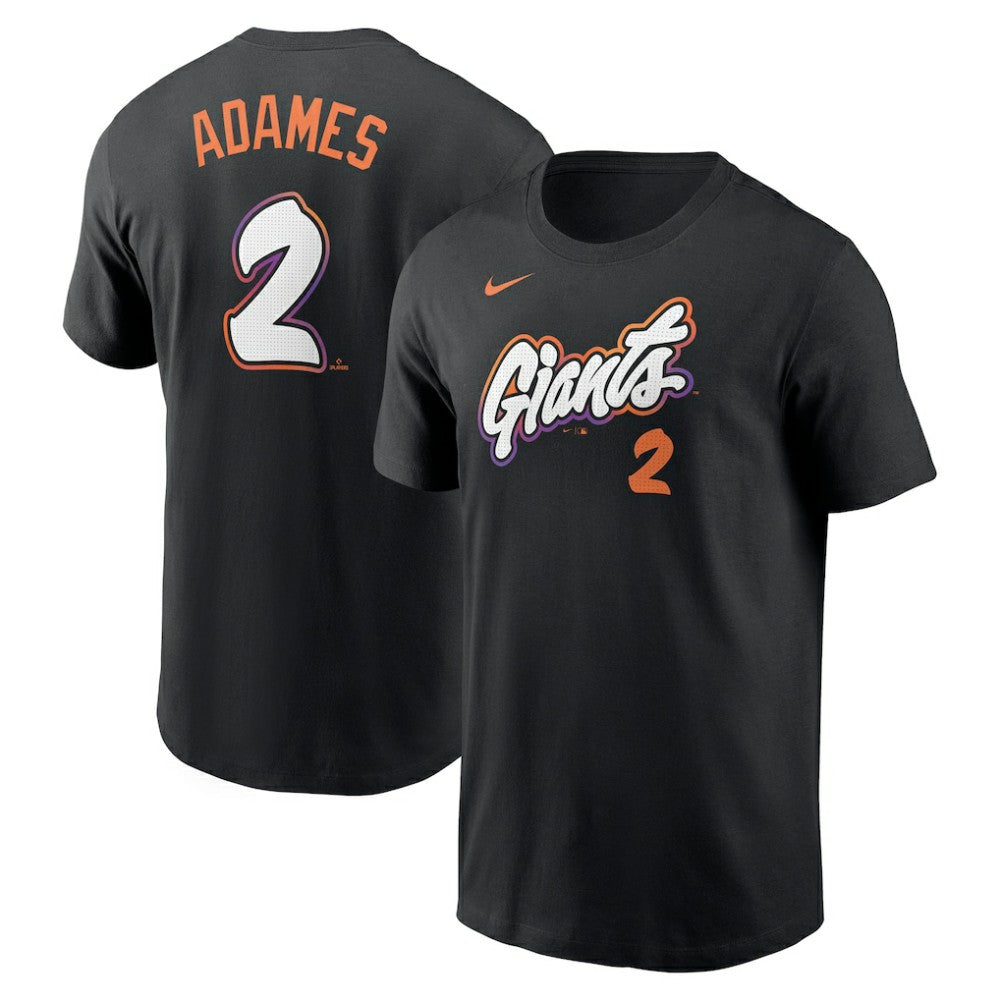 Willy Adames San Francisco Giants Nike 2025 City Connect Fuse Name & Number T-Shirt - Black - Nike Online