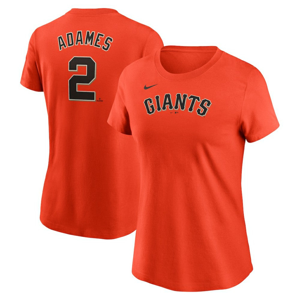 Willy Adames San Francisco Giants Nike Women's Cooperstown Collection Fuse Name & Number T-Shirt - Orange - Nike Online