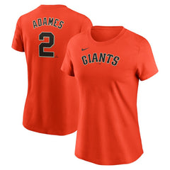 Willy Adames San Francisco Giants Nike Women's Cooperstown Collection Fuse Name & Number T-Shirt - Orange - Nike Online