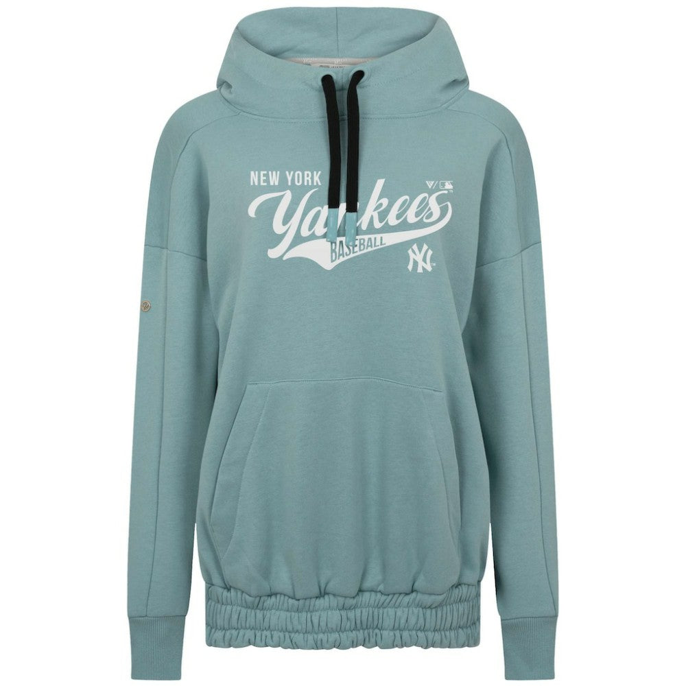 New York Yankees Levelwear Women's Waterfall Glide Pullover Hoodie - Blue - MLB Sale