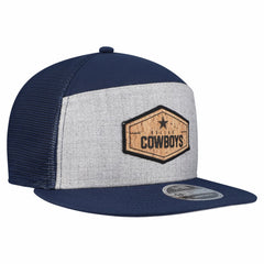 Dallas Cowboys New Era Cork Split Panel 9FIFTY Trucker Snapback Hat Gray/Navy