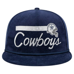 Dallas Cowboys New Era Cord Rope 9FIFTY Snapback Hat Navy