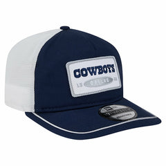 Dallas Cowboys New Era Patch 19TWENTY Adjustable Hat Navy/White